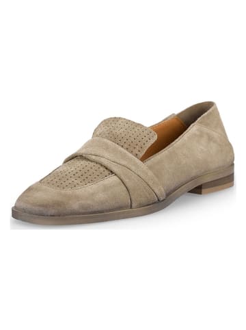 Felmini Leder-Slipper in Beige