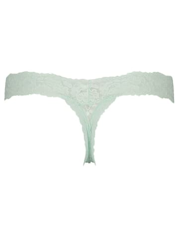 Hunkemöller 3-delige set: strings paars/oudroze/mintgroen