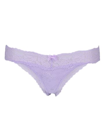 Hunkemöller 3-delige set: strings paars/oudroze/mintgroen