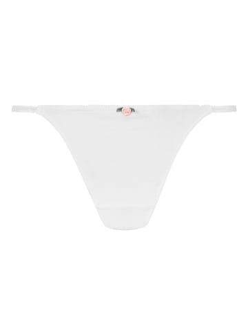 Hunkemöller Stringi "Pointelle" w kolorze białym