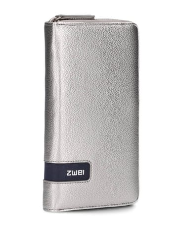 Zwei Geldbörse in Silber - (B)11 x (H)20 x (T)3 cm