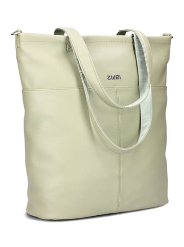 Zwei Schultertasche "M145" in Grün - (B)35 x (H)37 x (T)15 cm