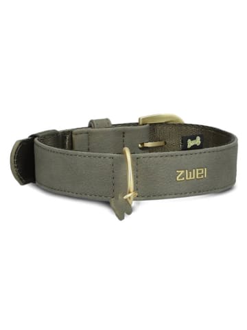 Zwei Halsband in Khaki - (L)50 cm