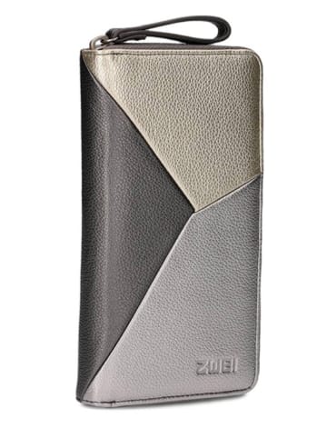 Zwei Geldbörse in Gold/ Silber/ Schwarz - (B)11 x (H)20 x (T)3 cm