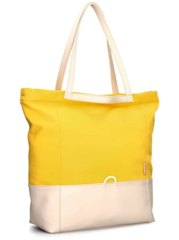 Zwei Shopper "Fiorella FI200" in Gelb/ Creme - (B)44 x (H)38 x (T)19 cm