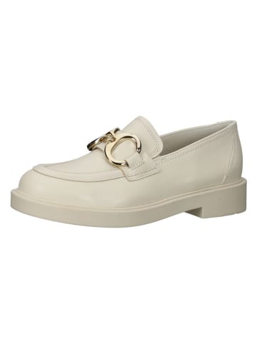 Paul Green Leder-Mokassins in Creme