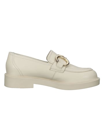 Paul Green Leder-Mokassins in Creme