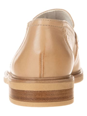 Paul Green Leren mocassins beige