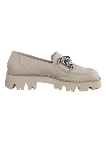 Paul Green Leder-Mokassins  in Beige
