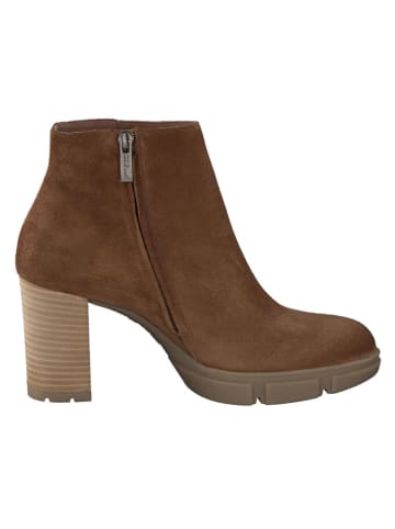 Paul Green Leder-Stiefeletten in Hellbraun