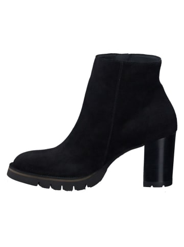 Paul Green Leder-Stiefeletten in Schwarz