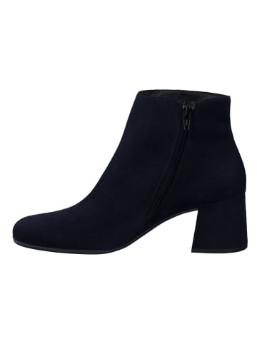 Paul Green Leder-Stiefeletten in Schwarz