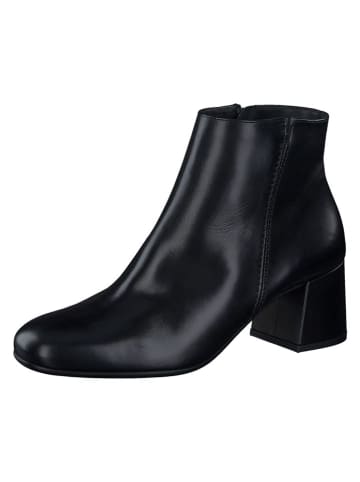 Paul Green Leder-Stiefeletten in Schwarz