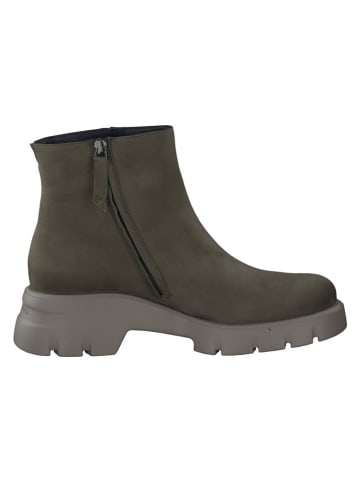 Paul Green Skórzane botki w kolorze khaki