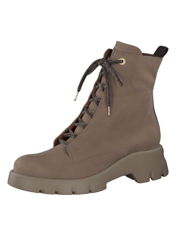 Paul Green Leder-Stiefeletten in Hellbraun
