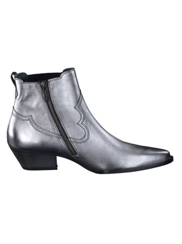 Paul Green Leder-Stiefeletten in Silber