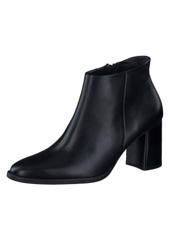 Paul Green Leder-Stiefeletten in Schwarz