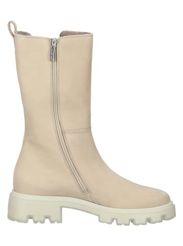 Paul Green Leder-Stiefel in Beige