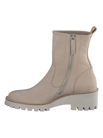 Paul Green Leder-Stiefeletten in Beige