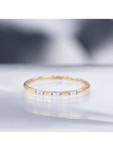 DIAMOND & CO Gouden ring "Pour toujours" met diamanten
