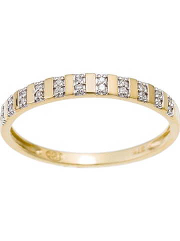 DIAMANTA Gouden ring "Linéa" met diamanten