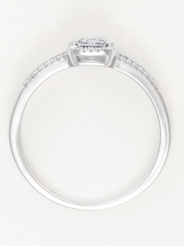 DIAMANTA Złoty pierścionek "Brillants Baguettes" z diamentami