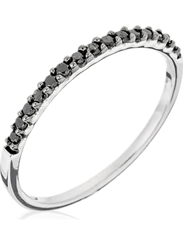 DIAMANTA Witgouden ring "Alliance sobriété" met diamanten