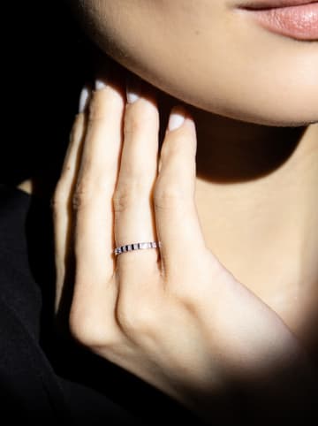 DIAMANTA Weißgold-Ring "Linéa" mit Diamanten