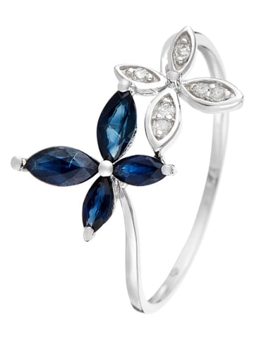 CARATELLI Weißgold-Ring "Héméra" mit Diamanten