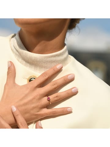 DIAMOND & CO Złoty pierścionek "Capiz" z diamentami