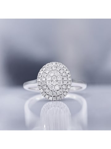 CARATELLI Weißgold-Ring "Geelong" mit Diamanten