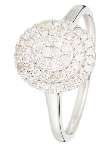 CARATELLI Weißgold-Ring "Geelong" mit Diamanten