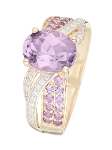 DIAMOND & CO Złoty pierścionek "Ballarat" z diamentami