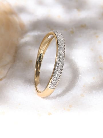 maison héritage PARIS Gouden ring "Alliance granité" met diamanten