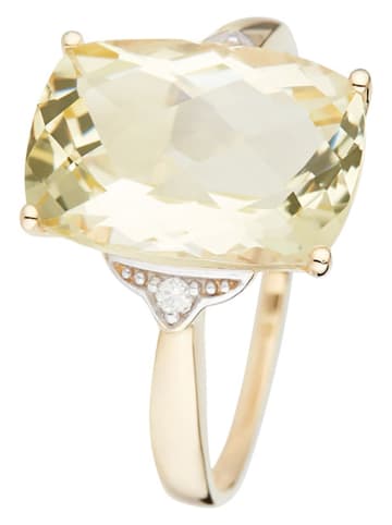 DIAMOND & CO Gold-Ring "Green Hill" mit Diamanten