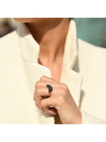 CARATELLI Gold-Ring "Amour de Panthères" mit Diamanten