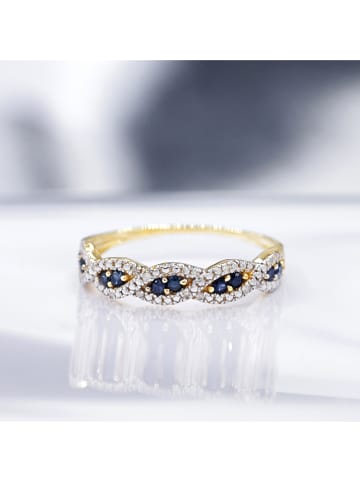 CARATELLI Gouden ring "Saly" met diamanten