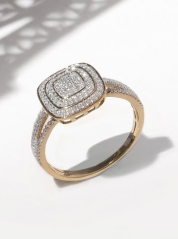 DIAMOND & CO Złoty pierścionek "Ramona" z diamentami