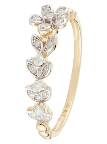 CARATELLI Gold-Ring "Datu" mit Diamanten