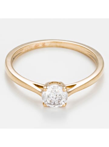 DIAMANTA Złoty pierścionek "Solitaire Impérial" z diamentami