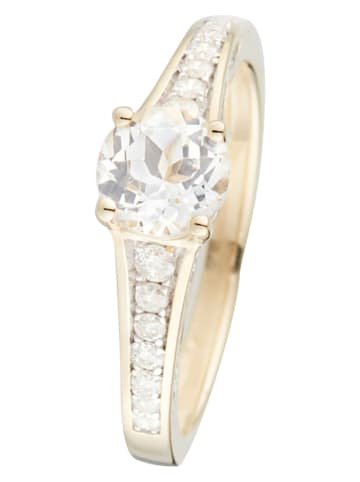 DIAMOND & CO Gold-Ring "Kriva" mit Diamanten