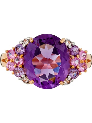 DIAMANTA Gouden ring "Filtre d'amour" met edelstenen