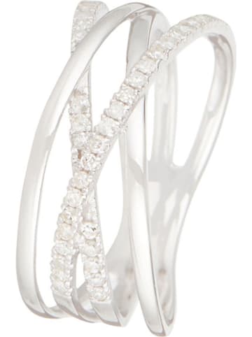 CARATELLI Weißgold-Ring "Lanao" mit Diamanten