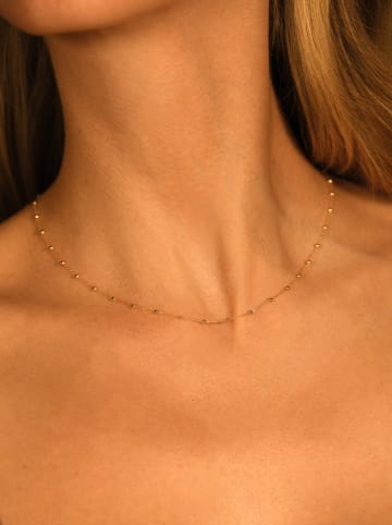 DIAMANTA Gold-Halskette mit Schmuckelementen - (L)43 cm