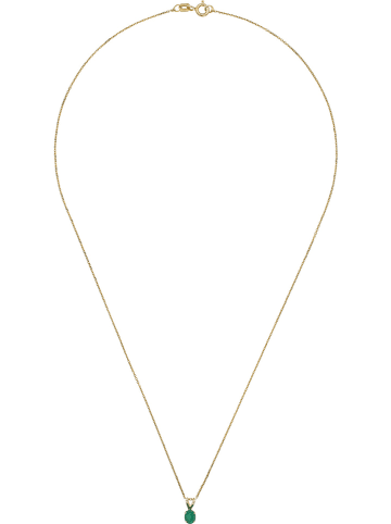 L instant d Or Gouden hanger met steen