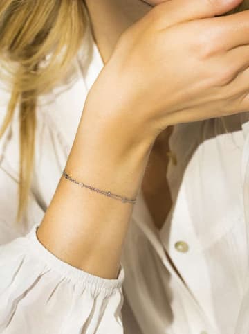 DIAMOND & CO Witgouden armband "Ligne de vie" met diamanten
