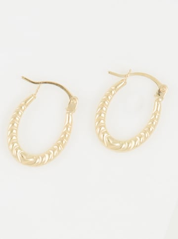 OR ÉCLAT Złote kolczyki-kreole "Evin"