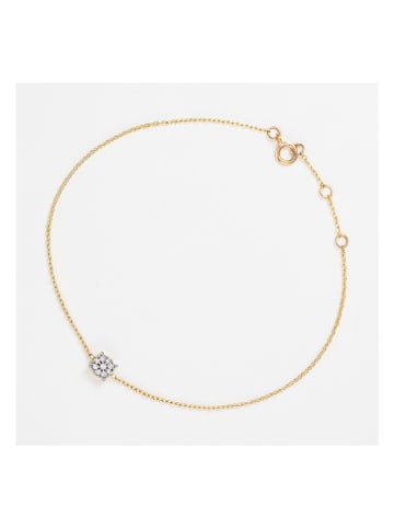 DIAMANTA Gouden armband "Simply diamonds" met diamanten