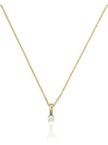 DIAMANTA Gouden hanger "Mon diamant pm" met diamant