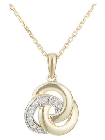 DIAMOND & CO Gouden hanger "Trior" met diamanten